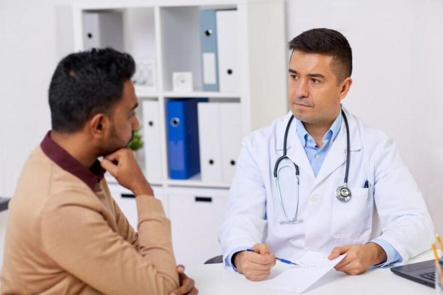 Doctor scheduled discharge in excited men